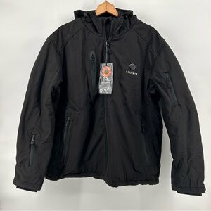 SOLJIKYE Men's Heated Jacket With Battery Pack Windproof Winter Coat Size XL NWT